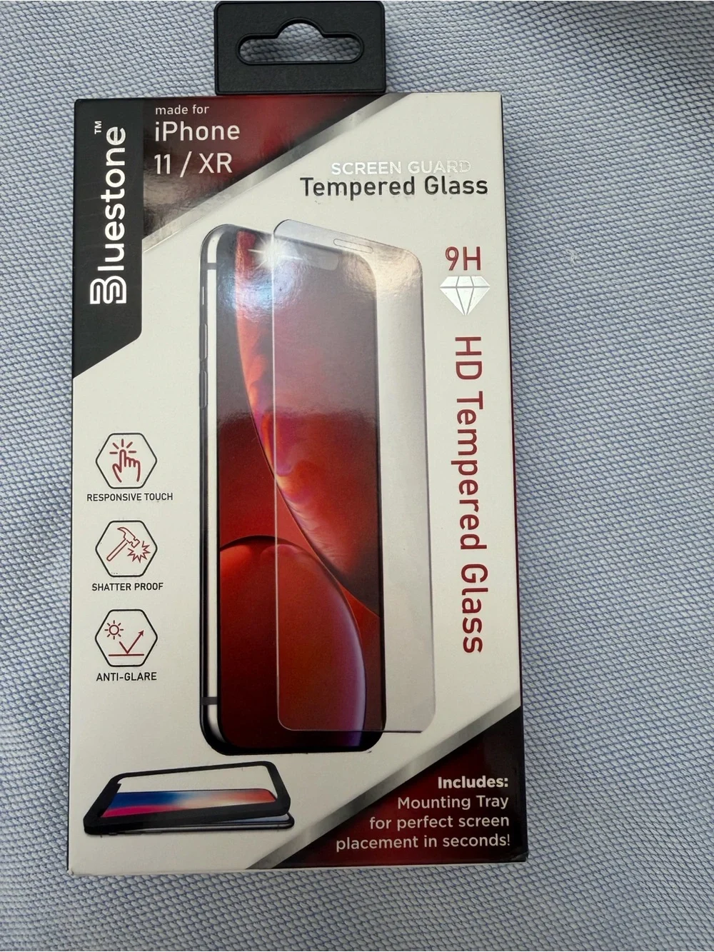Red Tempered Glass Screen Protector for iPhone 11/XR